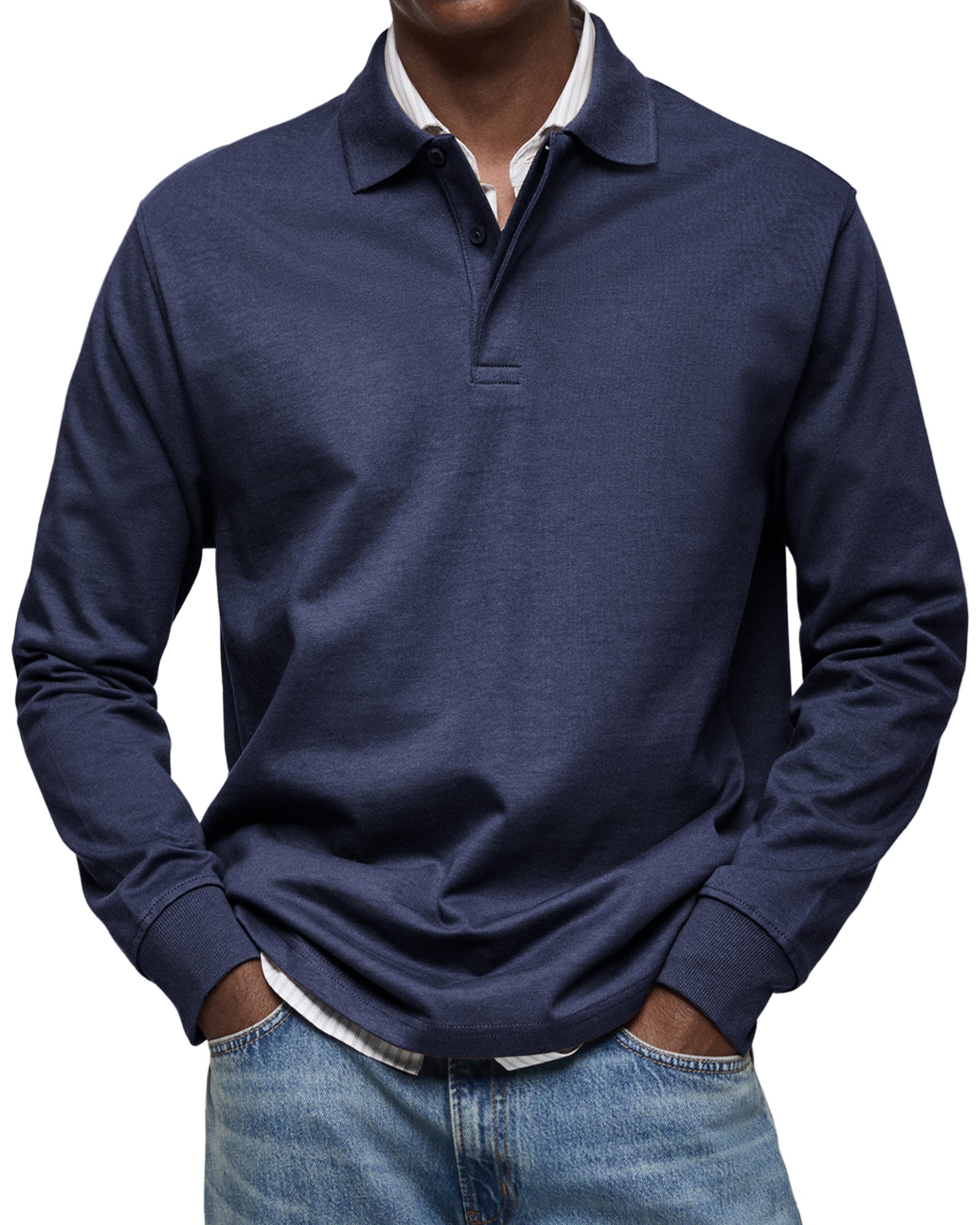 Torsten™ | Casual Poloshirt med Lange Ærmer
