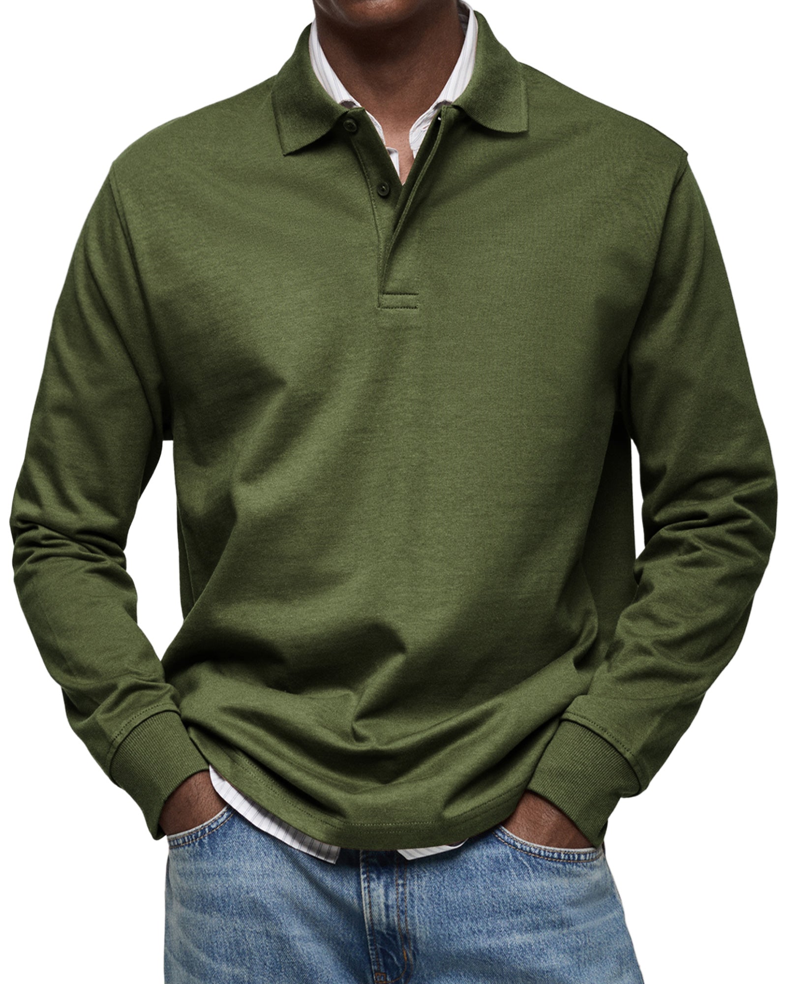 Torsten™ | Casual Poloshirt med Lange Ærmer