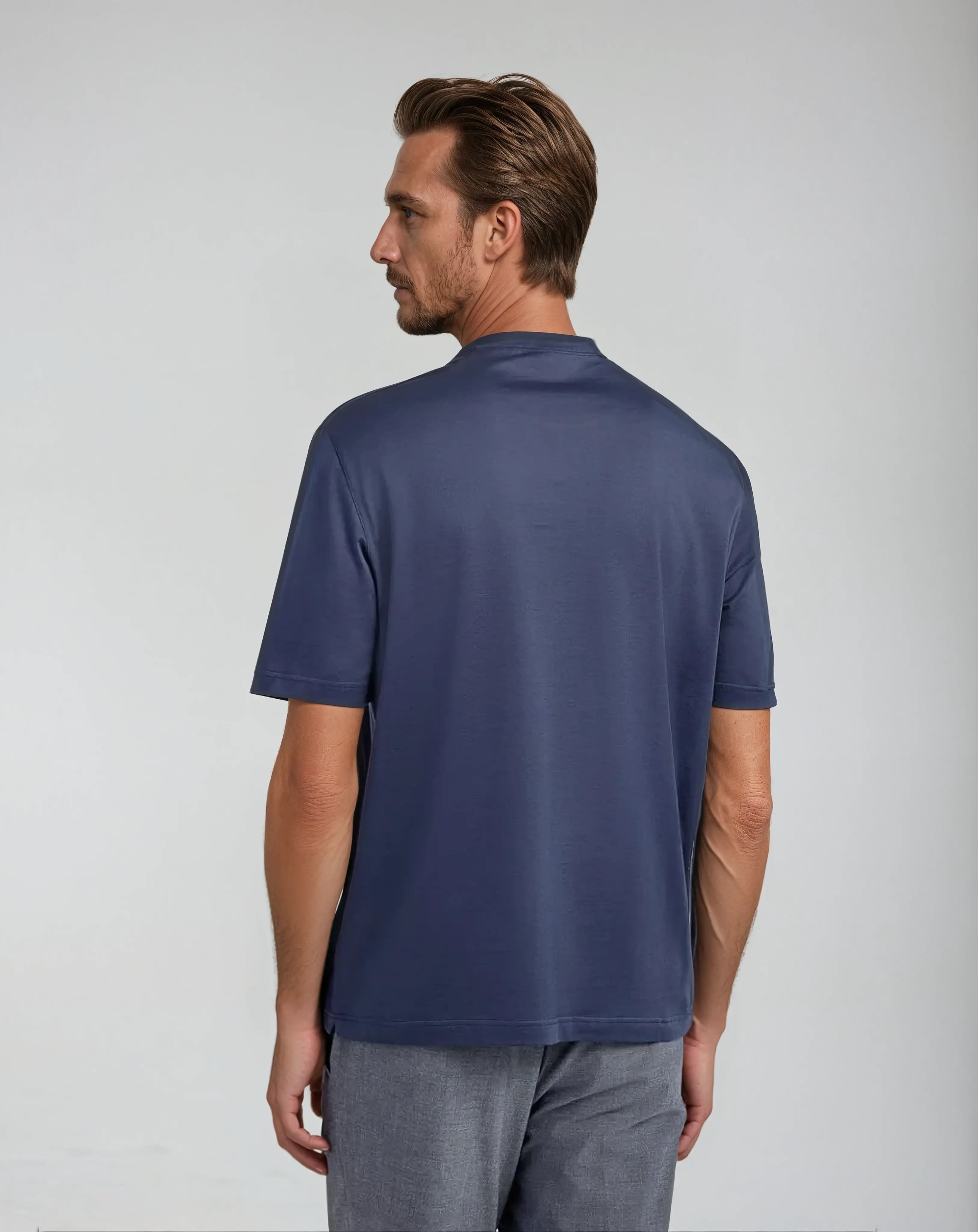 Signature Supima T-shirt – Intens Blå