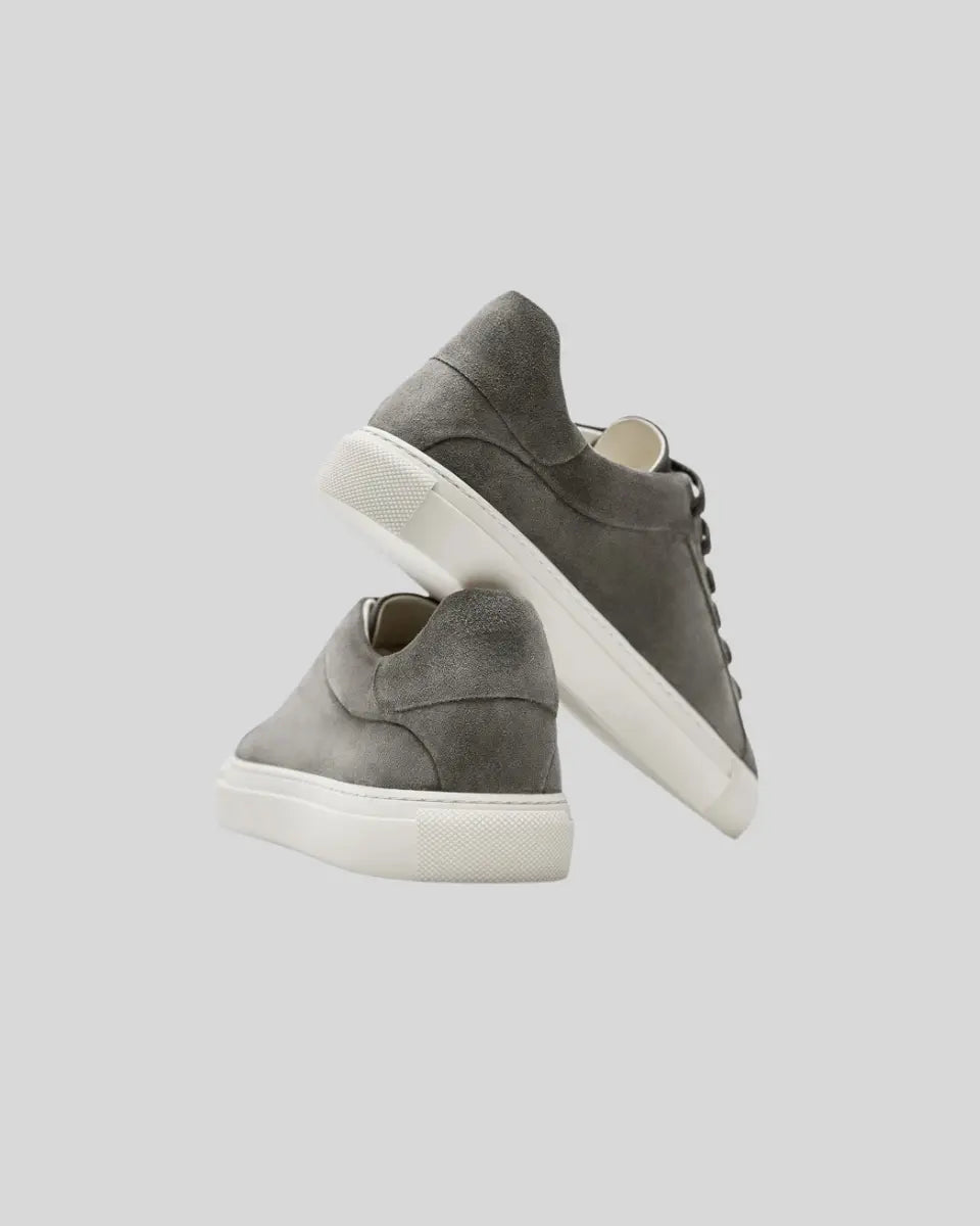 Læder Oxford Sneakers - Mørkegrå