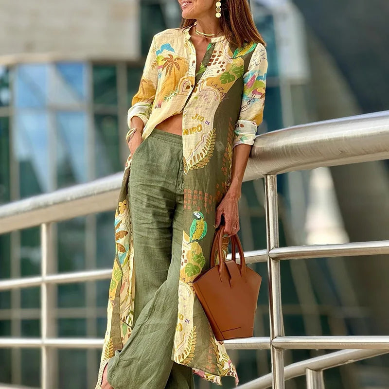 Donatella – Completo elegante e leggero in lino