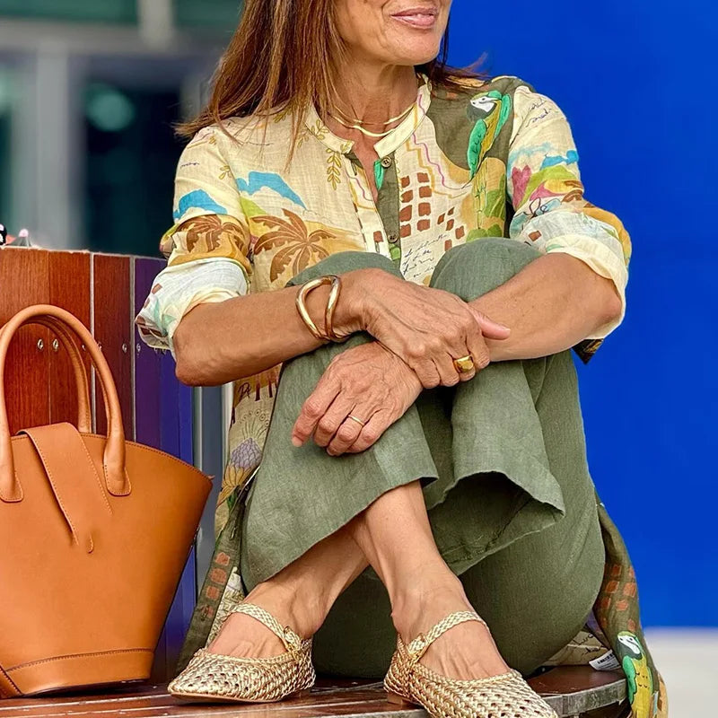 Donatella – Completo elegante e leggero in lino