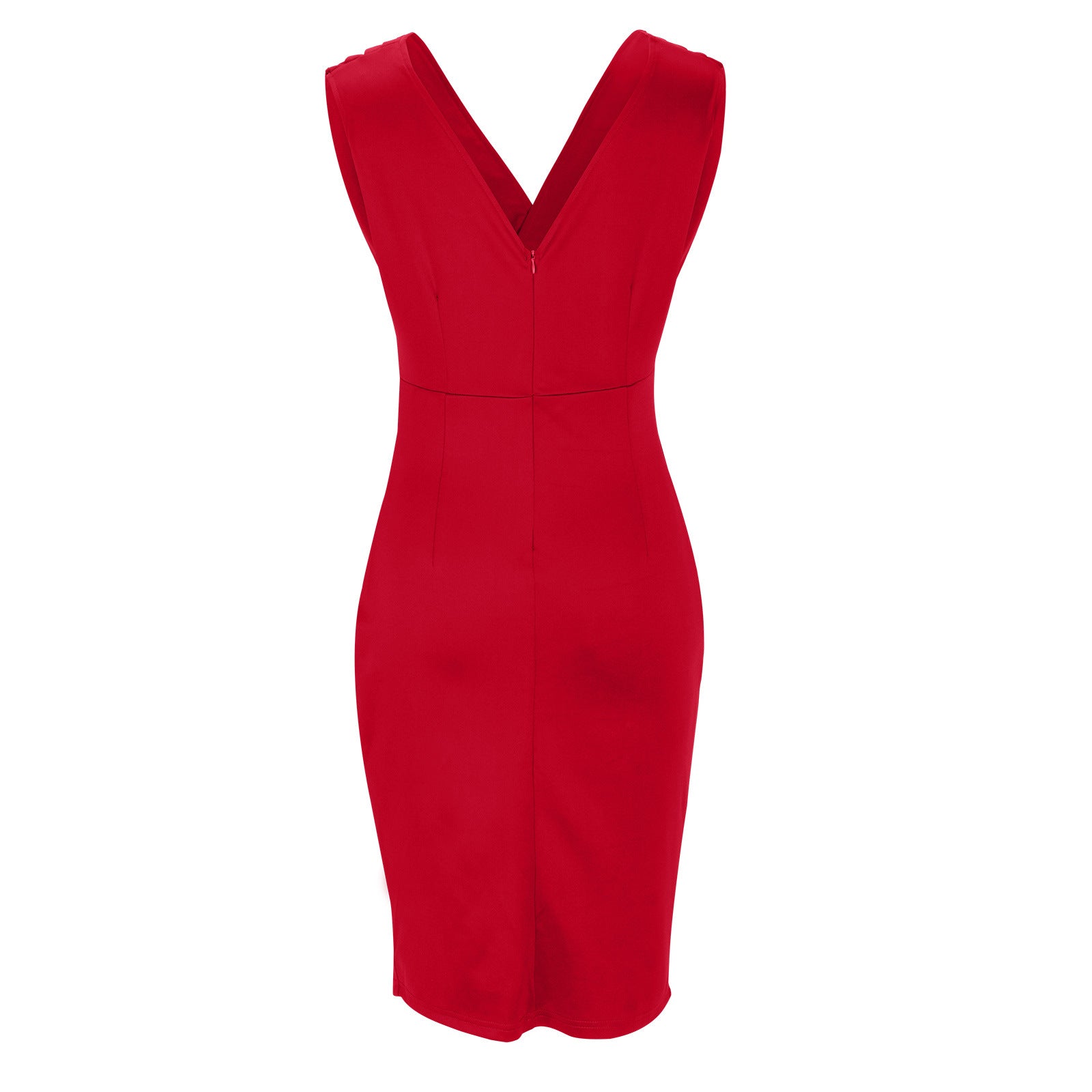 Florine | Abito Svasato Elegante con Scollatura a V e Fessura per un Look Chic
