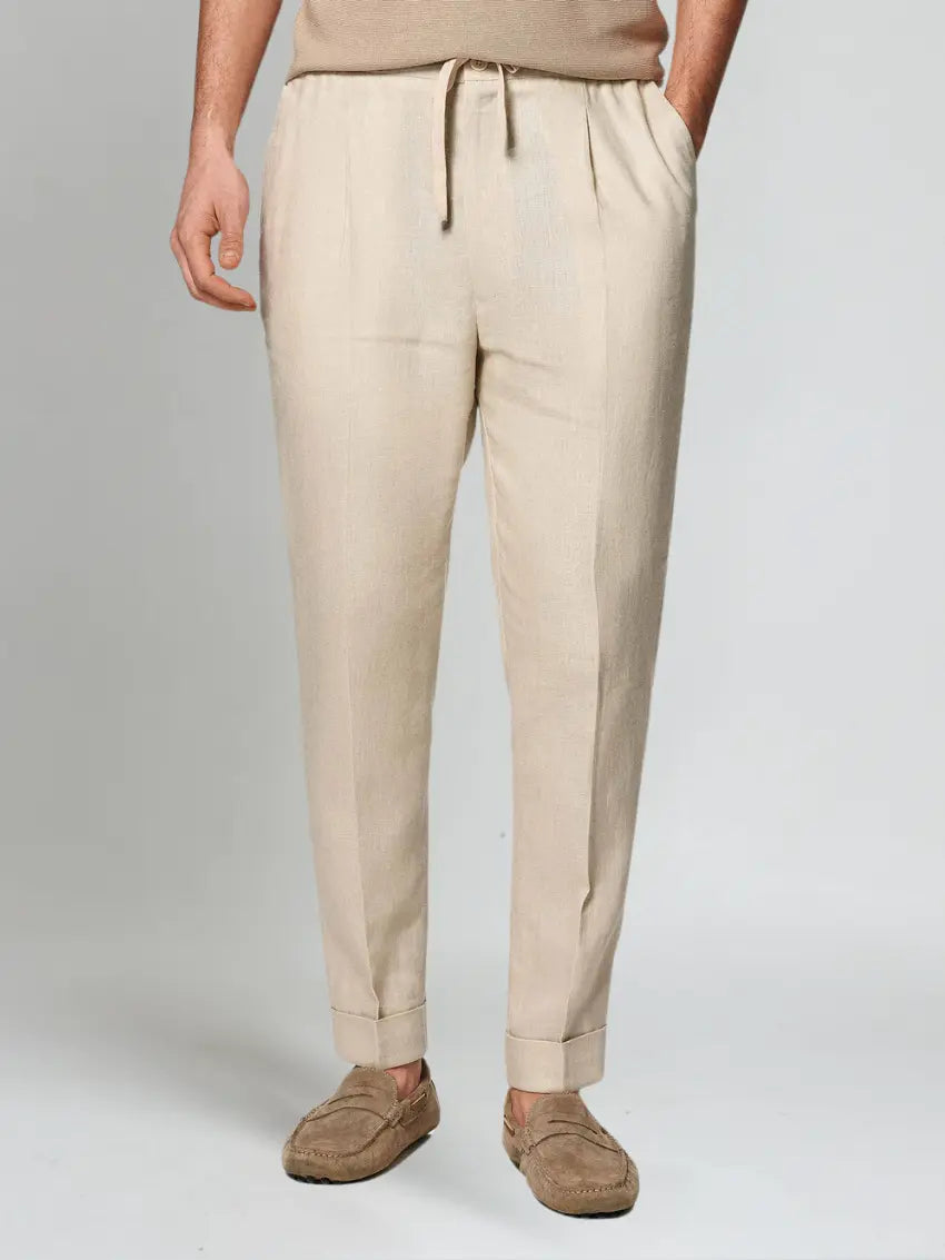 Sea Side Linnedragt - Beige