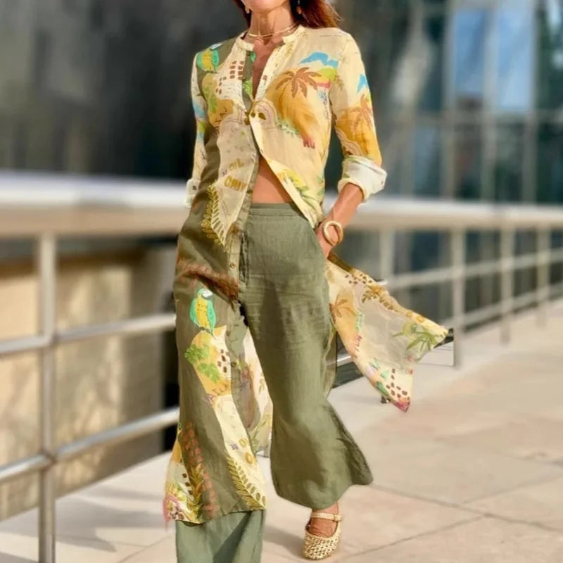 Donatella – Completo elegante e leggero in lino