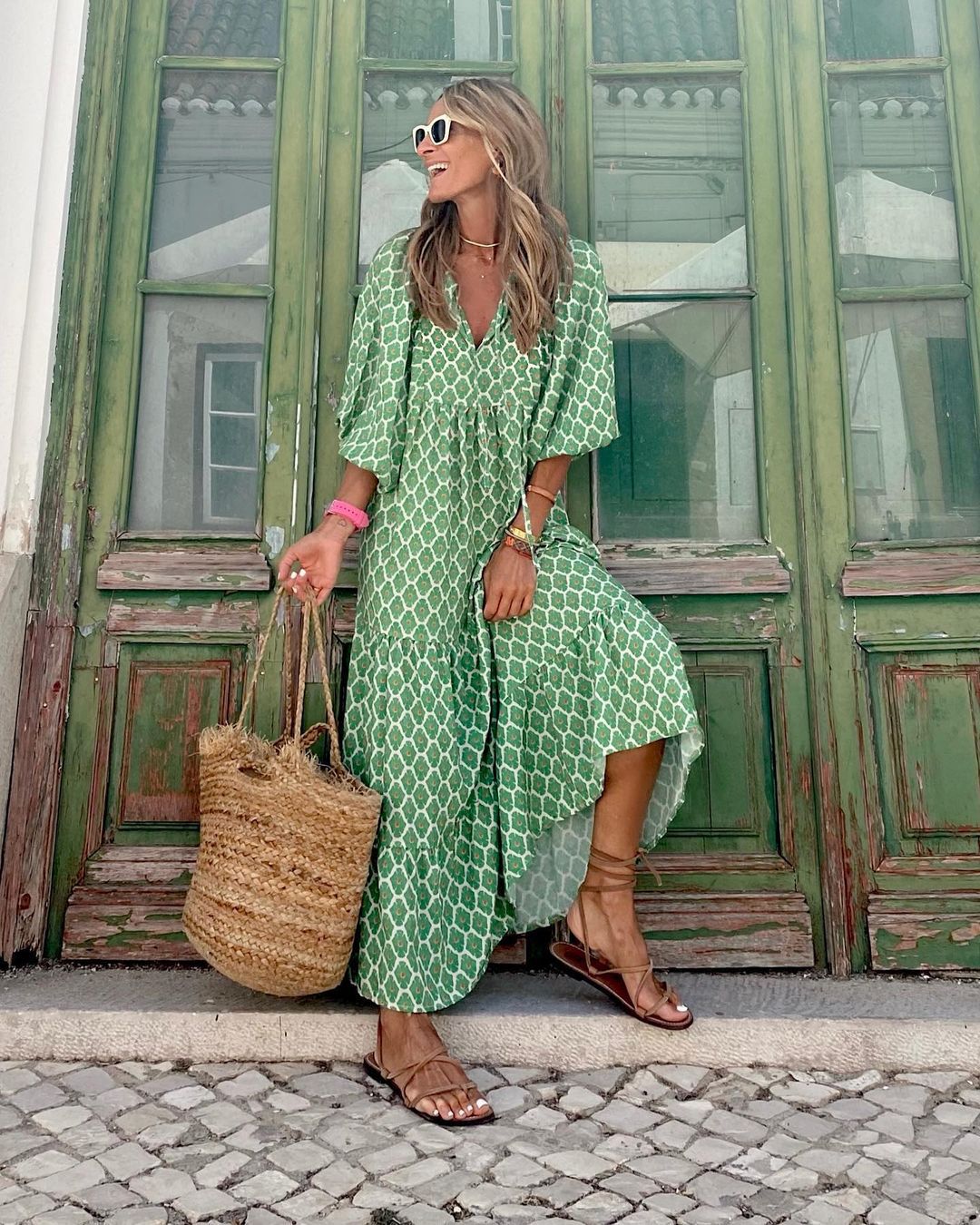 Fleur | Elegante Abito Maxi in Stile Bohemien per un Look Unico e di Tendenza