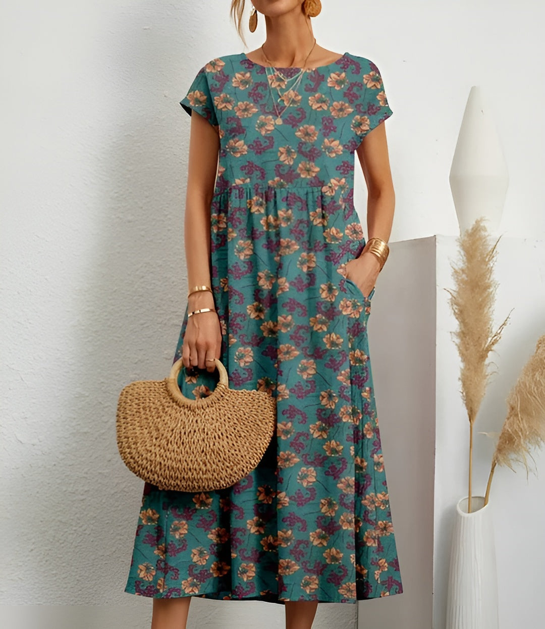 Sofia™ | Let sommerkjole med blomsterprint